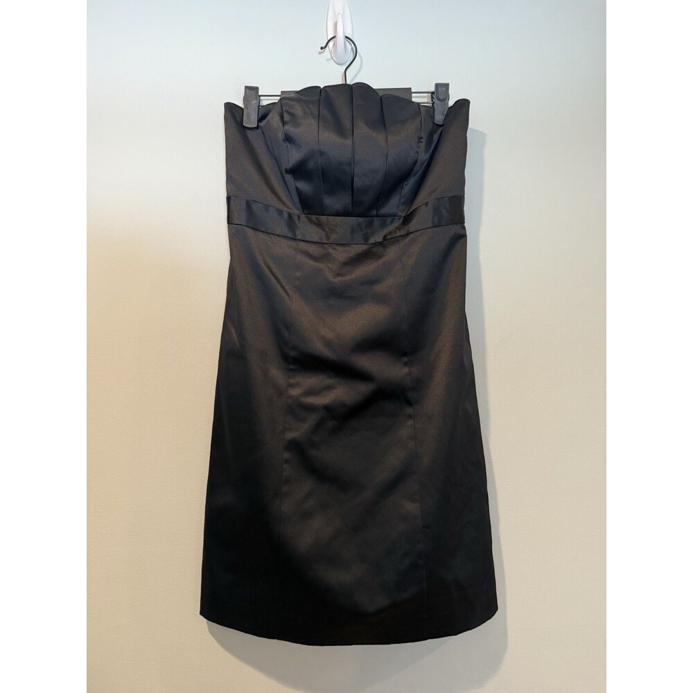 NEW The Limited Dress 4 Black Y2K Sleeveless Satin Formal LBD Minimalist Hoco
